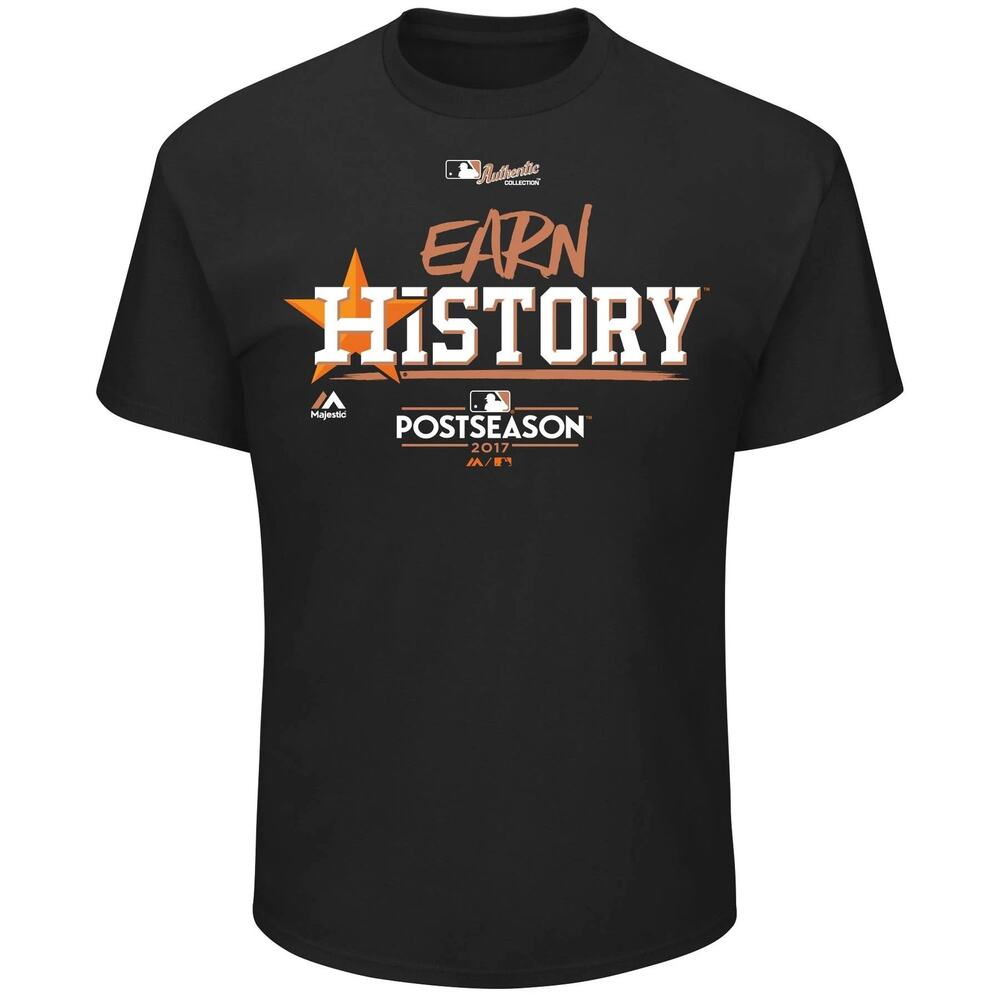 MLB Women’s Short Sleeve V-Neck Earn History Postseason T-Shirt Size XL
